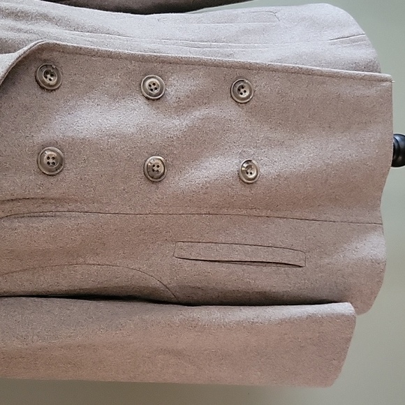 Ladies London Fog Felted Wool Blend Pea Coat Size Large - Picture 3 of 6
